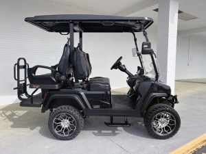 Evolution Black D5 Maverick 4 Passenger Golf Cart  03